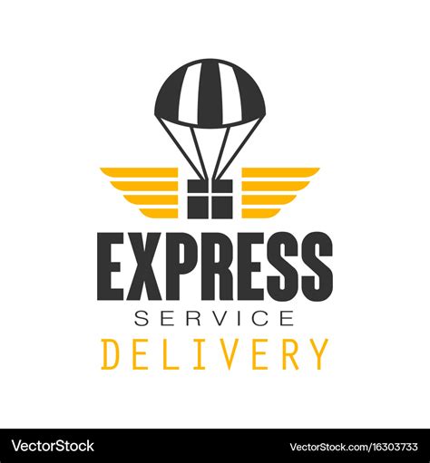 Express delivery service logo design template Vector Image