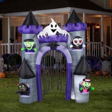 9' Tall x 7' Wide Haunted Archway Castle Halloween Airblown Inflatable - Walmart.com | Halloween ...