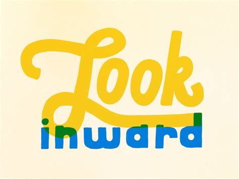 look inward by Britney Drotleff on Dribbble