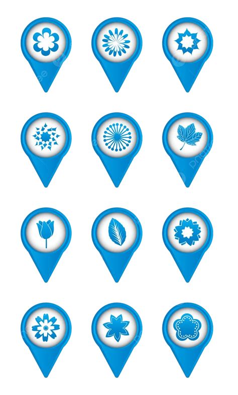 Flowers Icons Art Style Silhouette Vector, Art, Style, Silhouette PNG and Vector with ...