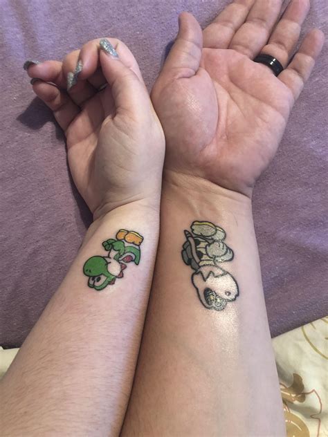 1 day old Paper Yoshi and dry bones by Hunter at ink injections SpringTx | Tattoos, Dry bones ...