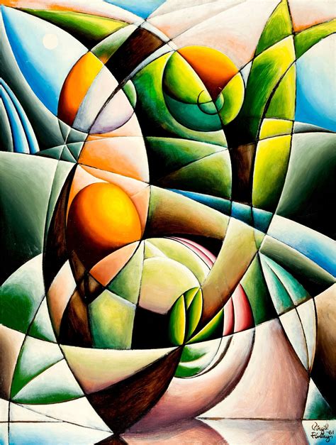 Vrigil Finlay - cubist painting (1961) | Cubist paintings, Painting ...