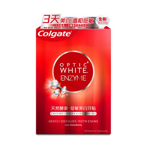 Colgate Optic White Enzyme Teeth Whitening Strips 14pc | Mannings ...