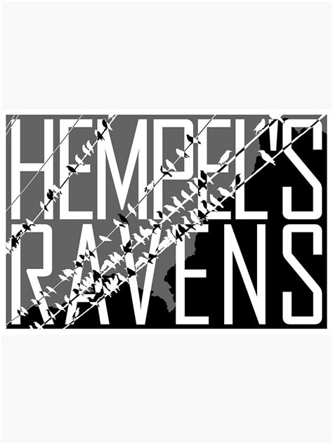 "Hempel's raven paradox reverse" Poster for Sale by HolophraseD | Redbubble