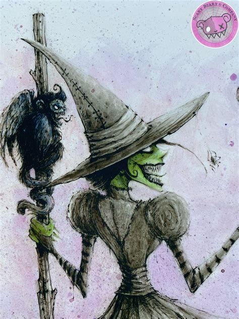 Wicked Witch Art Print - Etsy