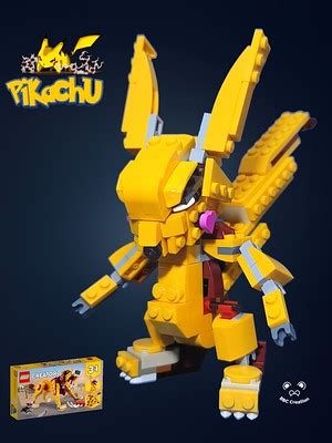 LEGO MOC Pikachu by bbchai | Rebrickable - Build with LEGO