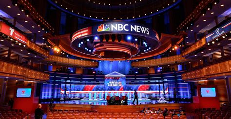 Stage design for first presidential debate mixes patriotism with LED ...