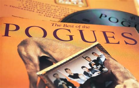 Closeup of Irish Band the Pogues Best of Album Cover with Christmas ...