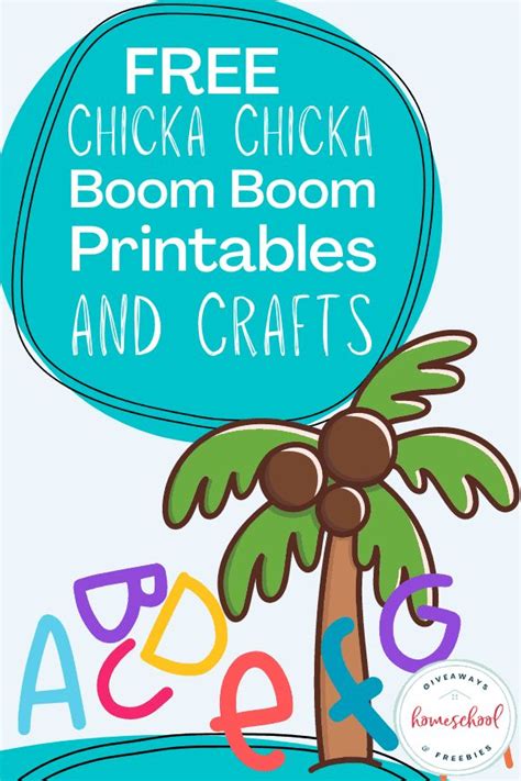 Free Chicka Chicka Boom Boom Printables and Crafts | Chicka chicka boom ...