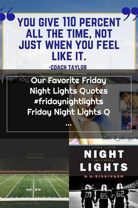 Our Favorite Friday Night Lights Quotes #fridaynightlights Friday Night Lig | Friday night ...