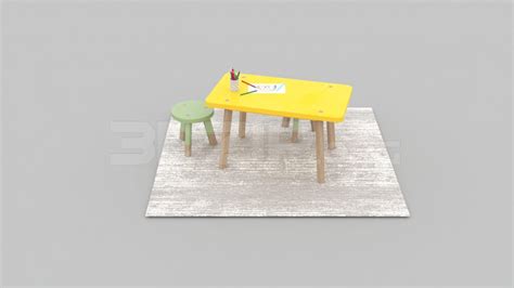 2760. Free 3D Desk Model Download