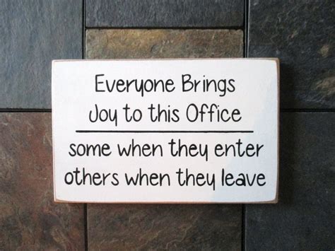 Everyone Brings Joy to This Office Wood Sign Co-Worker Gift | Work ...