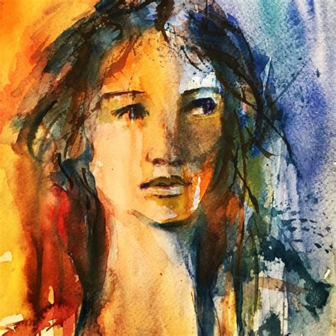 Painted by I. Gover Female Portrait, Figure Painting, Watercolor, Inspiration, Faces, Paintings ...