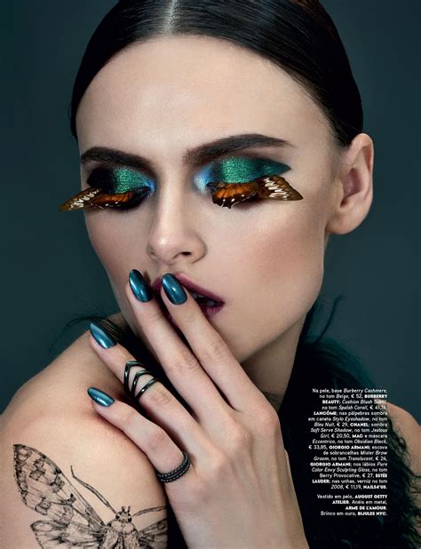 Vogue Beauty Editorial Shoot Butterflies, Moths, Insects FW Beauty Photography Makeup Trends ...