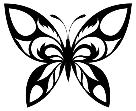 Butterfly Black and White Logo - LogoDix