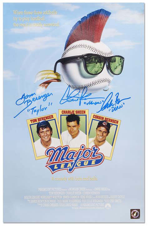 Lot Detail - ''Major League'' Cast-Signed 11'' x 17'' Photo Poster