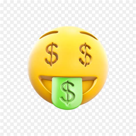 Money-Mouth Face Emoji on transparent background PNG - Similar PNG