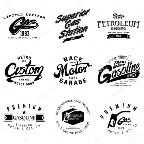 Vintage Gasoline Logos