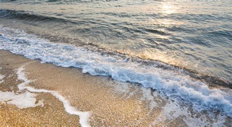 Empty Tropical Beach, and Clear Blue Water. Aerial View Stock Image ...