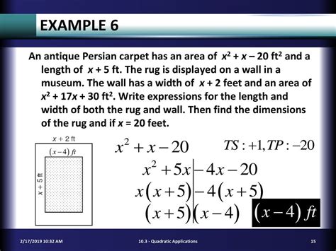 Quadratic Applications - ppt download