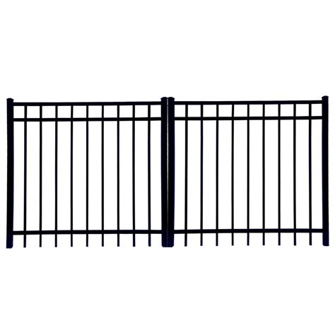 Boundary 54-in x 72-in Black Aluminum Fence Gate at Lowes.com