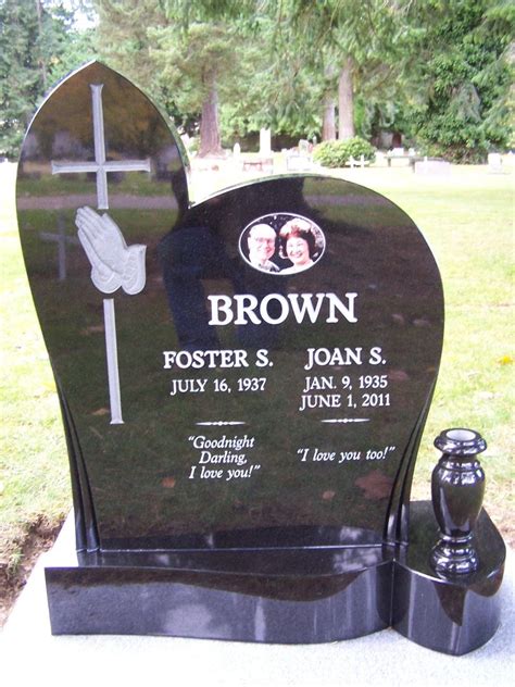 Upright Custom Headstone with granite vase by Pacific Coast Memorials.... | Headstones ...