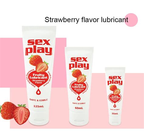 Fruit Flavored Water Based Lube Oral Sex Natural Edible Sex Lube For ...