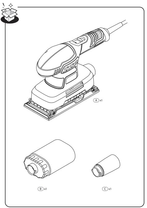 DEXTER 200SHS2.5 Corded Orbital Sander Instruction Manual