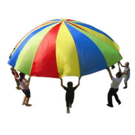 Rainbow parachute Children's games Kindergarten parent child activities ...