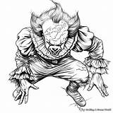 Pennywise Coloring Pages  Free & Printable sketch template