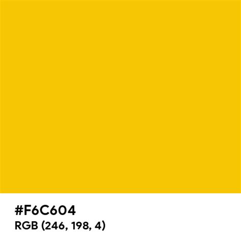 Goldenrod Yellow color hex code is #F6C604