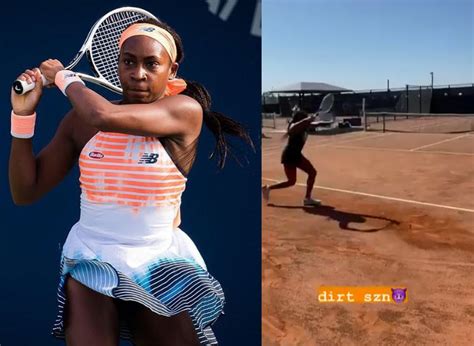 Coco Gauff training in Madrid. Naomi Osaka also already in Spain while ...