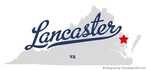 Map of Lancaster, VA, Virginia