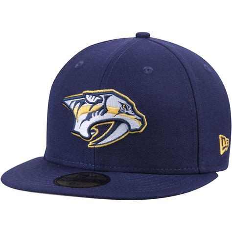 New Era Nashville Predators Navy Team Color 59FIFTY Fitted Hat