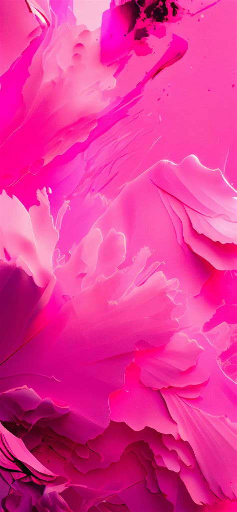 Abstract Hot Pink Wallpaper Phone - Girly Aesthetic Pink Wallpaper