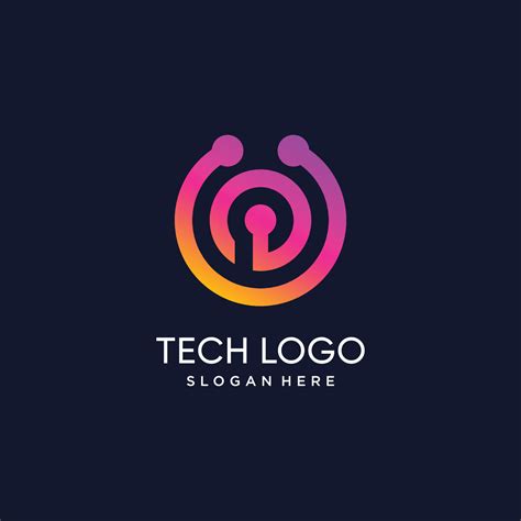 Technology logo design with modern creative concept 14662636 Vector Art ...