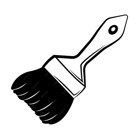 Premium Vector | Paintbrush icon logo vector design template