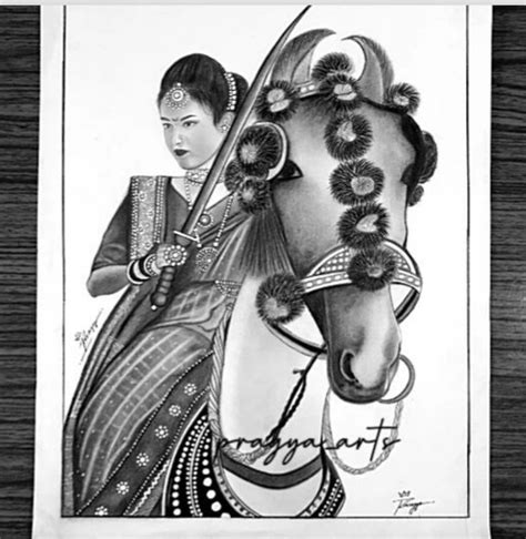 Manikarnika Drawing || Pencil Drawing of Manikarnika ( Rani Laxmi Bai ) | Side face drawing ...