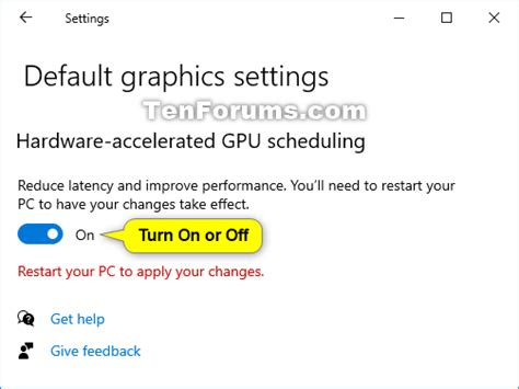 Turn On or Off Hardware Accelerated GPU Scheduling in Windows 10 ...