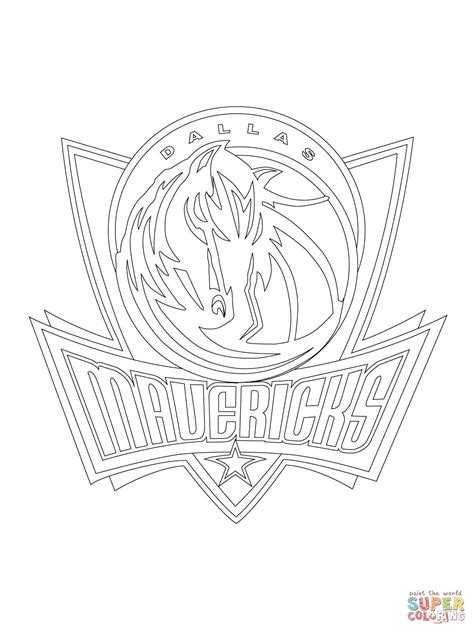 Dallas Mavericks Logo coloring page | Free Printable Coloring Pages