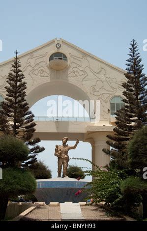 Africa, Gambia. Capital city of Banjul. Port area of Banjul. Over Stock Photo, Royalty Free ...