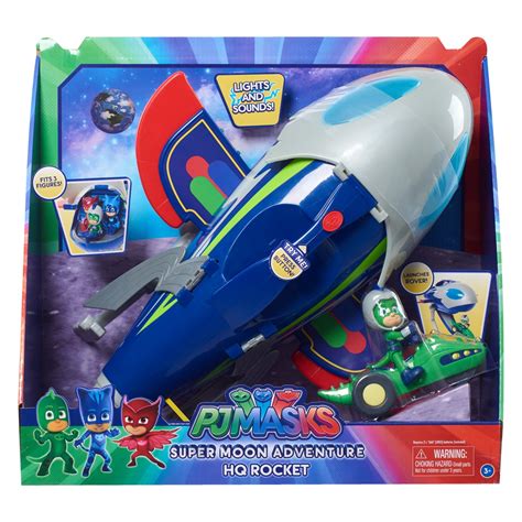 Blast Off With the PJ Masks Super Moon Adventure HQ Rocket | The Toy ...