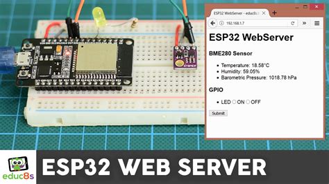 ESP32 Web Server - educ8s.tv - Watch Learn Build