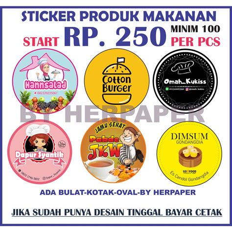 Jual (SUPER MURAH)STIKER MAKANAN DAN MINUMAN KEKINIAN/ LOGO MAKANAN.STIKER JUALAN/LOGO PRODUK ...