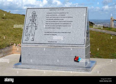 BOMBER COMMAND MEMORIAL AT BEACHY HEAD. SUSSEX. ENGLAND. UK Stock Photo ...