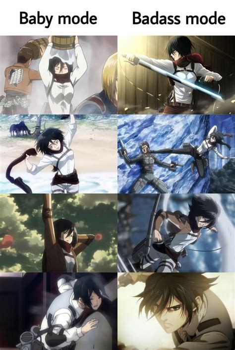 Mikasa Ackerman ⚔️ AOT | Attack on titan anime, Attack on titan comic, Attack on titan funny