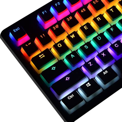 Bossi Pudding Keycaps | Double Shot PBT Backlit Keycap Set for Mechanical Keyboard Key caps ...