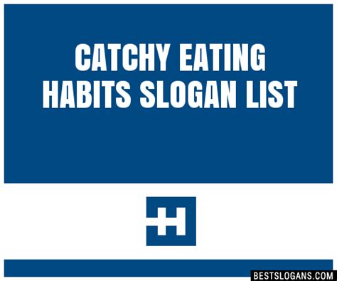 100+ Catchy Eating Habits Slogans 2024 + Generator - Phrases & Taglines