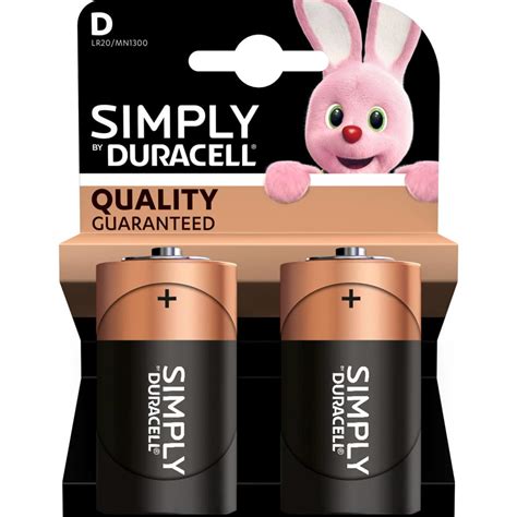 B&M Duracell Plus 2 Pack D Size Batteries - 112556 | B&M