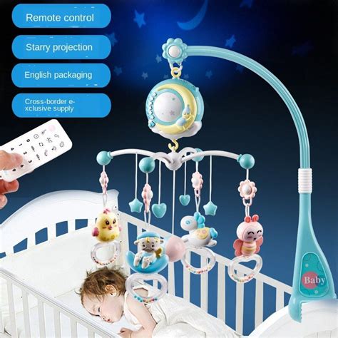 Baby Rattles Crib Mobiles, soporte de juguete móvil giratorio, campana ...